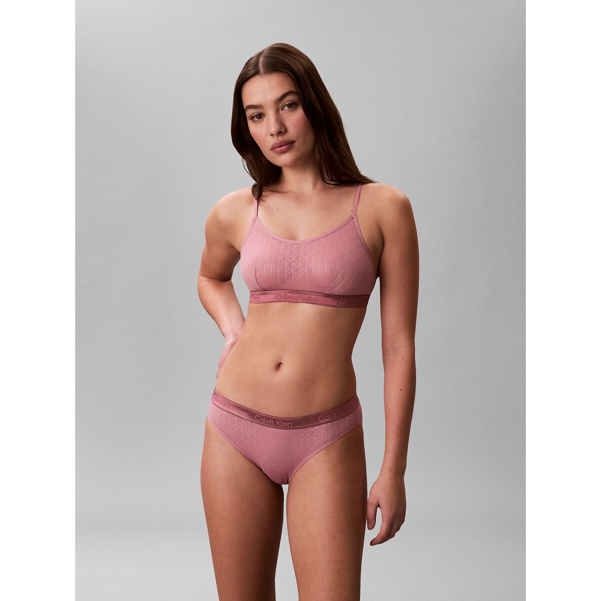 Calvin Klein Underwear Icon Cotton Modal Briefs Women's Mauve Print Extra Large