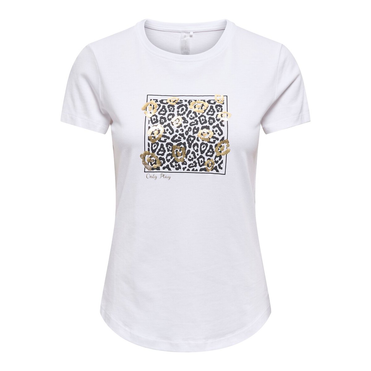 Only Play T-shirt Met Print Vooraan