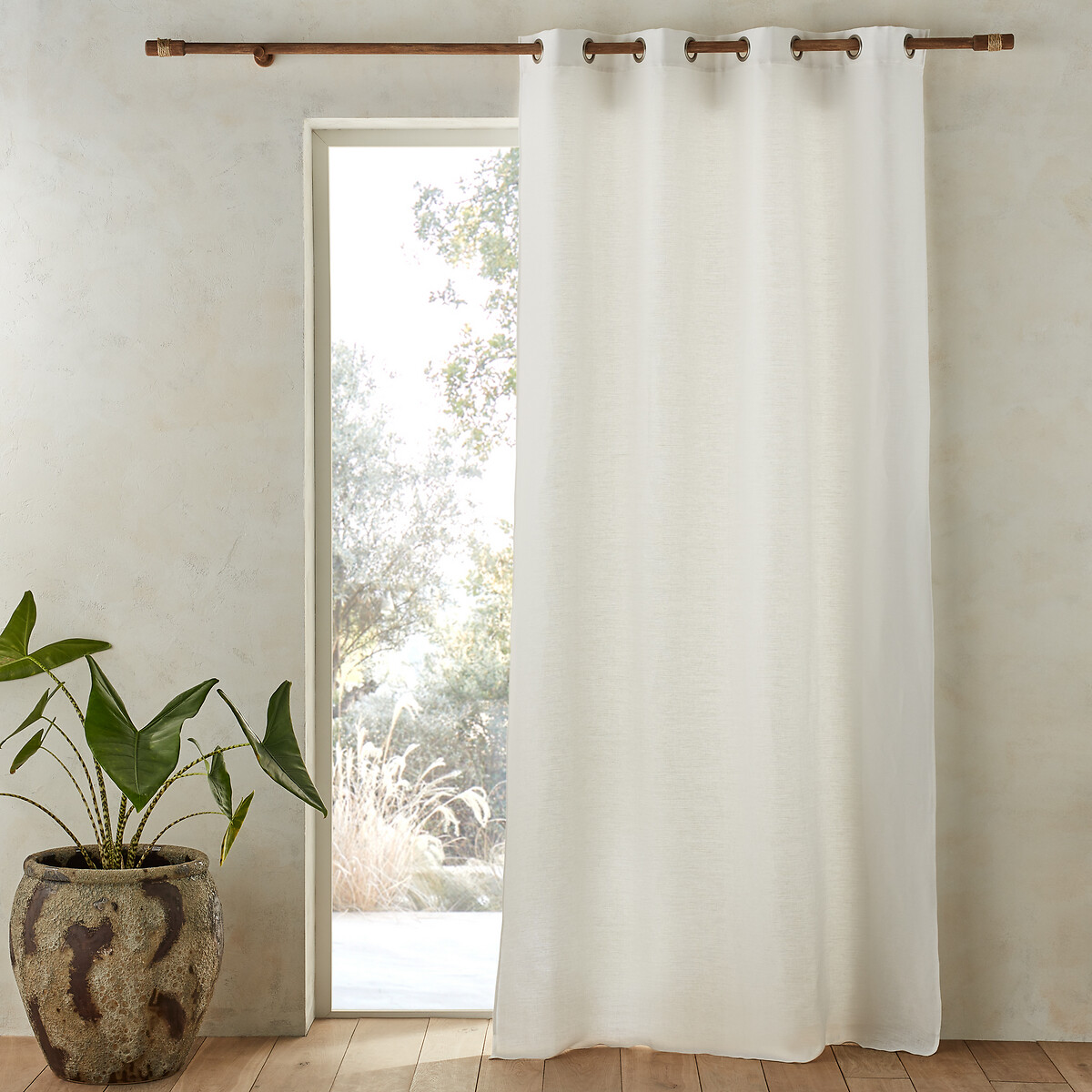 Tenda in lino foderata in cotone con occhielli, Colin - AM.PM - Modalova