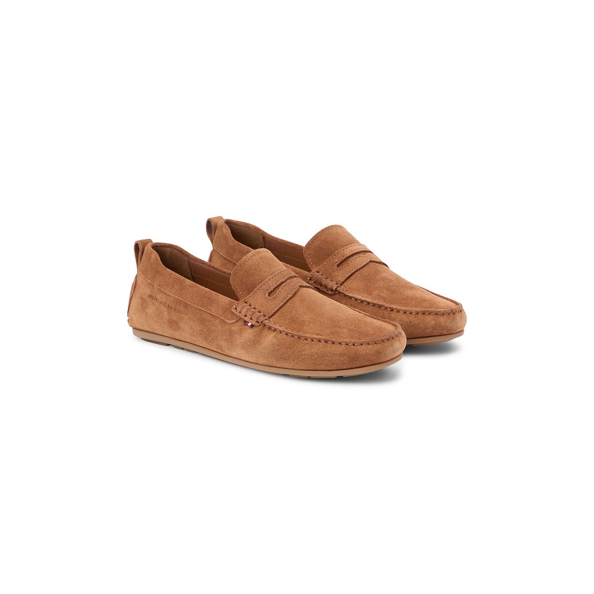 Tommy Hilfiger Suede Loafers Men's Brown Size 43 (9)