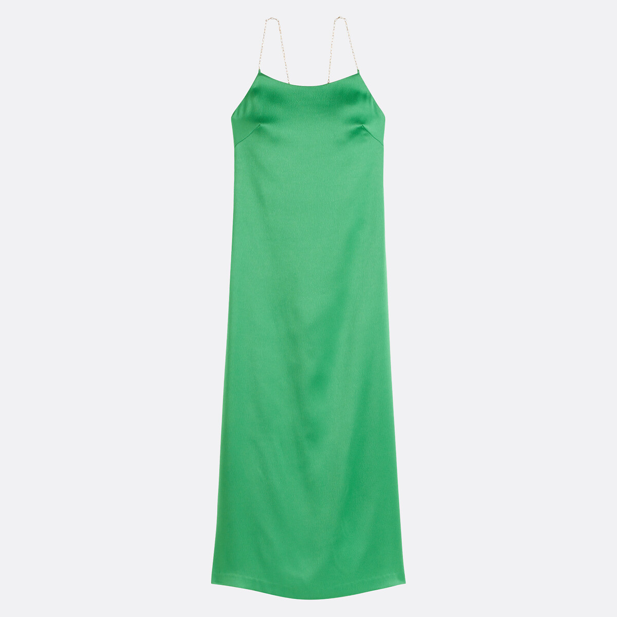 Vestido comprido com alças finas em corrente, CYRILLE, Suncoo