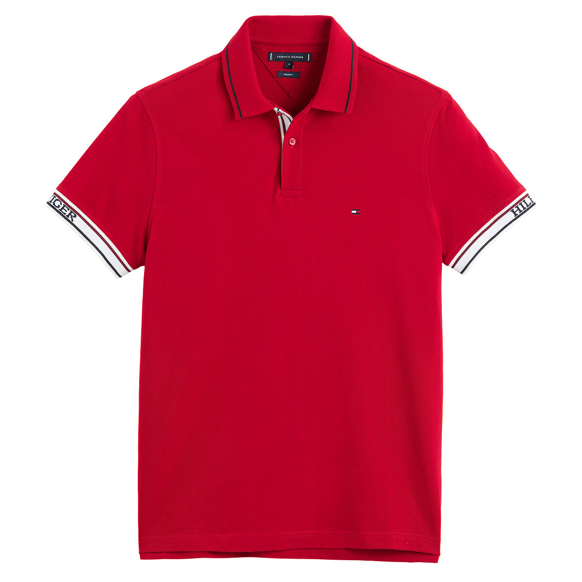 Tommy hilfiger Polo met korte mouwen in tricot