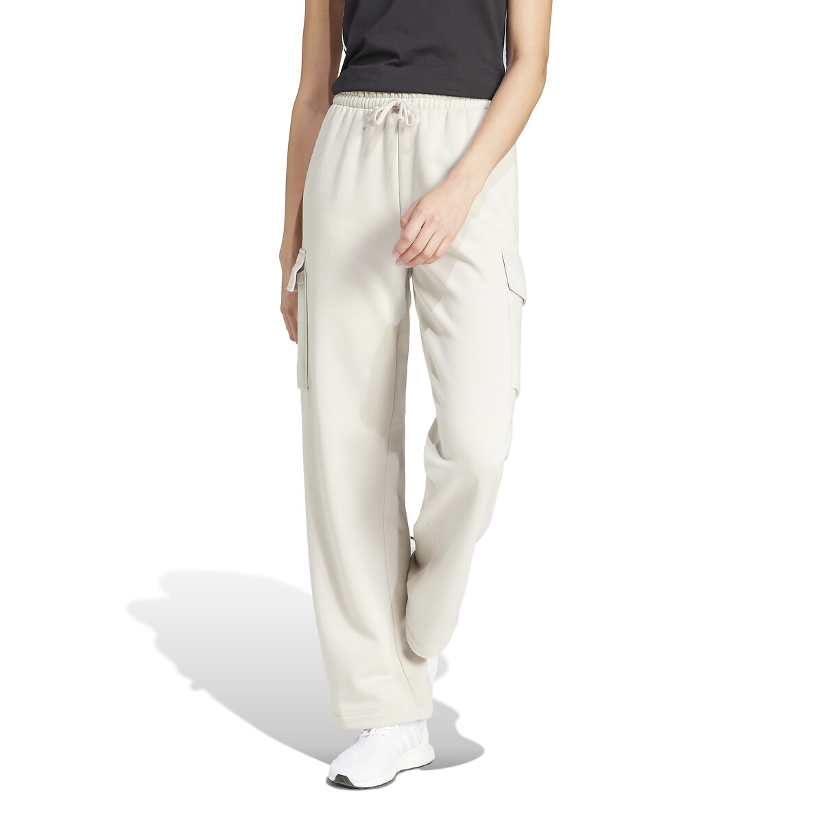 Adidas Sportswear Essentials Linear Cargo Trousers Women's Grey Medium