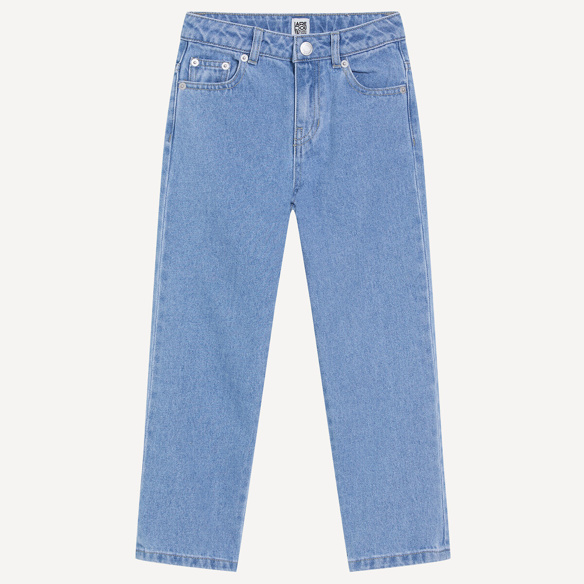 La Redoute Collections Straight Jeans Double Stonewashed 6Y (114Cm)