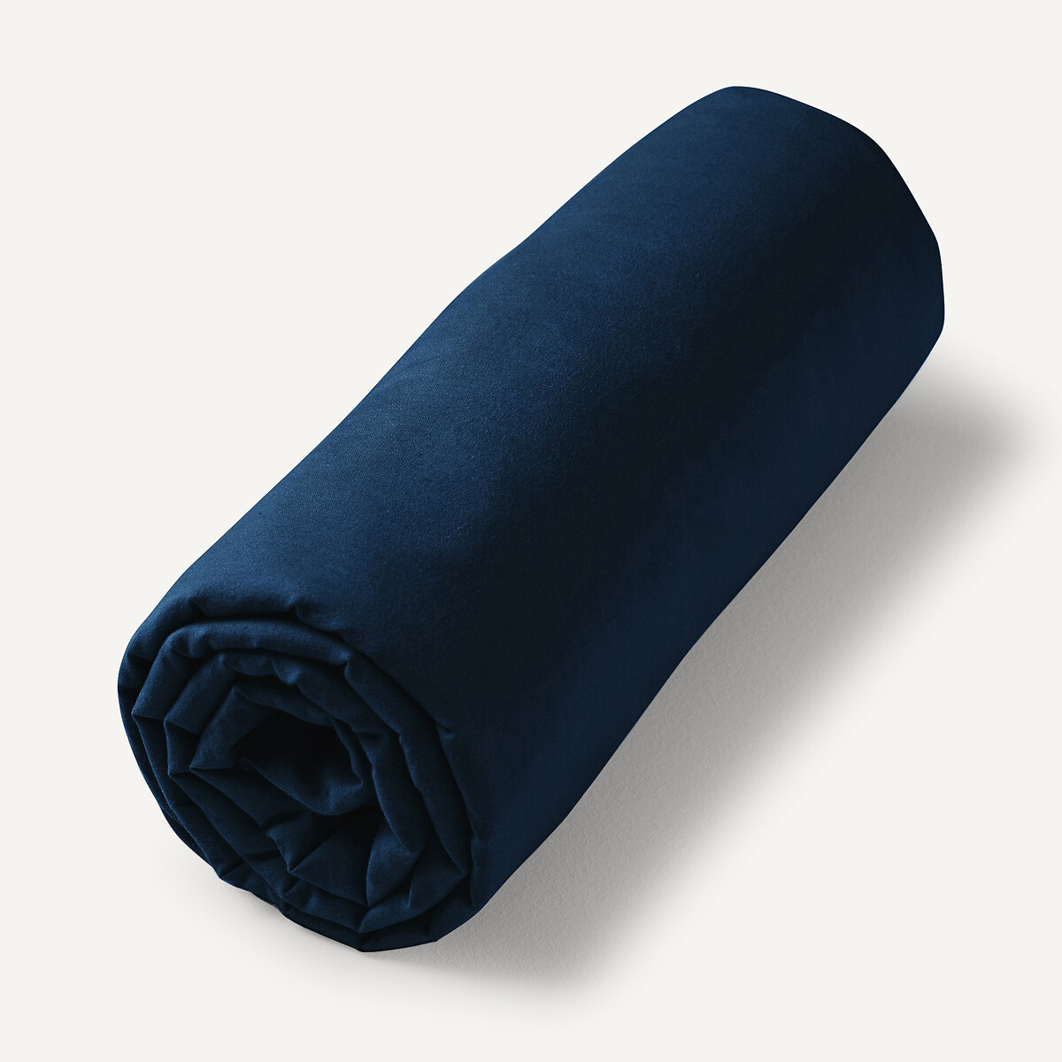 Am.pm Washed Cotton Voile Fitted Sheet Unisex Navy Single (90X190cm)