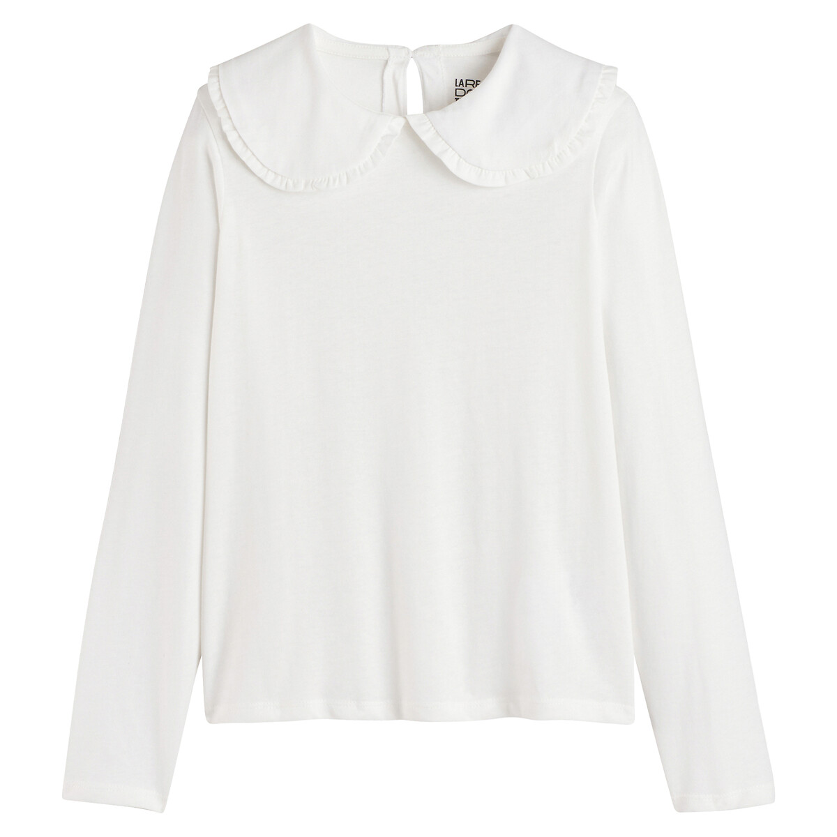 LA REDOUTE COLLECTIONS T-shirt met Claudinekraag en lange mouwen