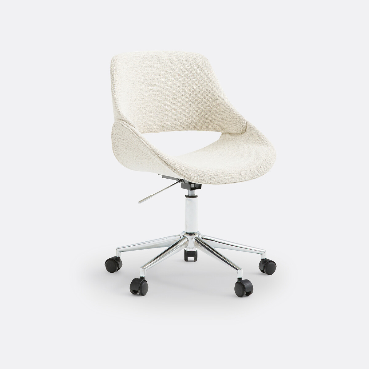 Fauteuil de bureau tissu bouclette, Tanael