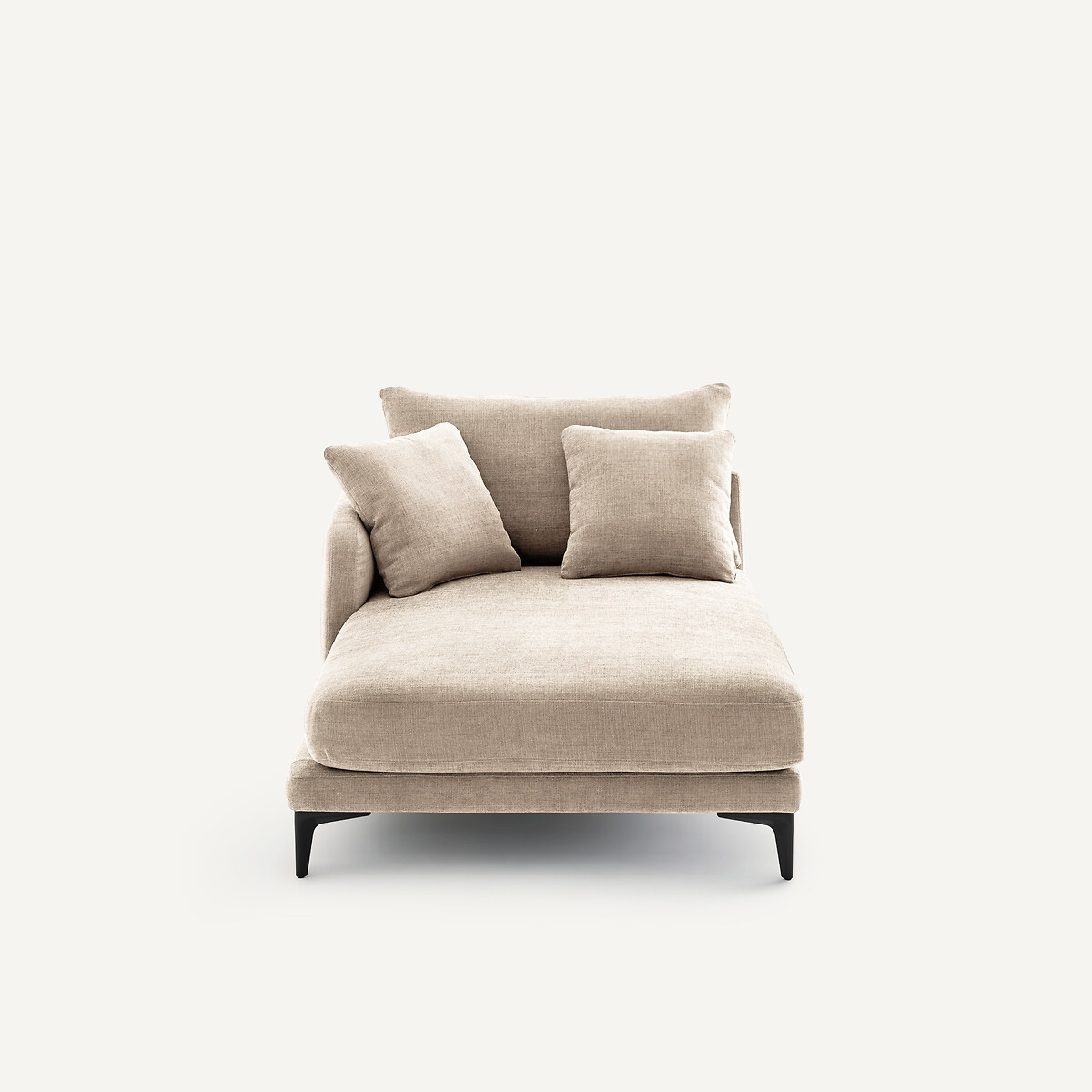EMMANUEL GALLINA X AM.PM Longchair in polyester-katoen, MODERNISTE, ontwerp van Emmanuel Gallina