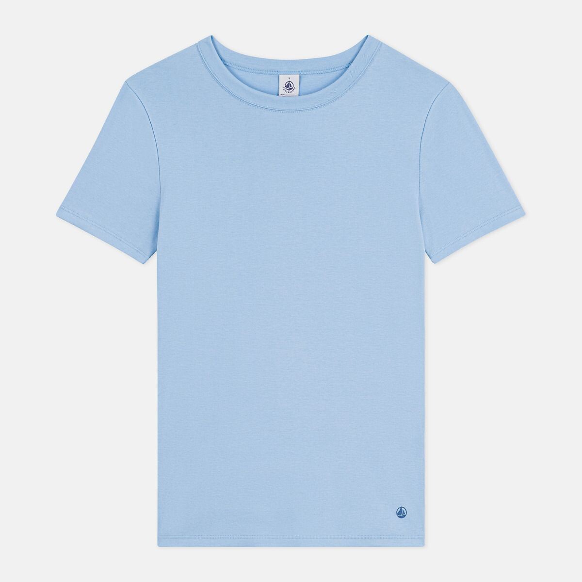 Petit Bateau Crew Neck T-Shirt With Short Sleeves Women's Sky Blue Extra Large