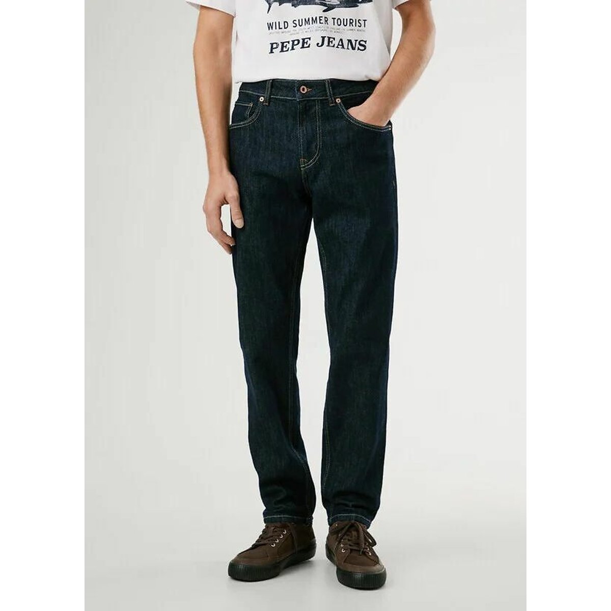 Pepe Jeans Cash Straight Jeans Men's Dark Blue W33 L32