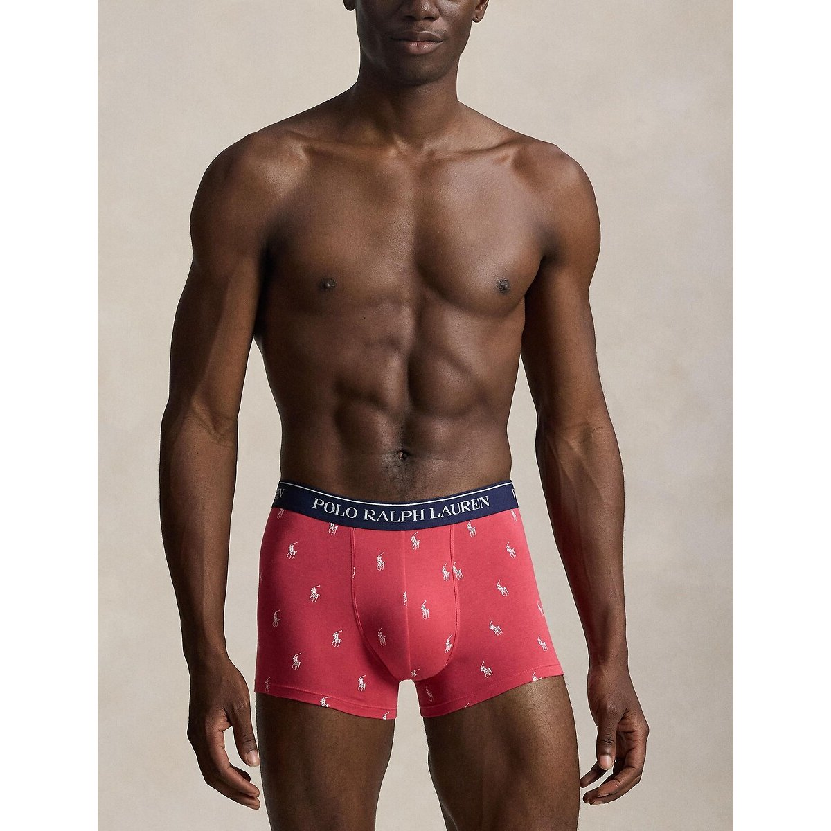 Polo Ralph Lauren Pack Of 3 Classic Cotton Stretch Boxer Briefs Men's Red + Blue + Navy Blue Small