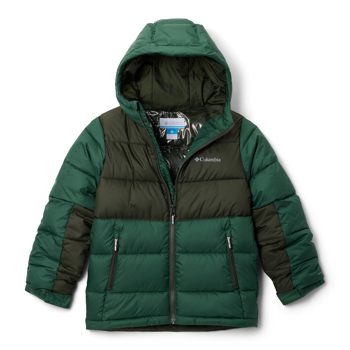Columbia Hooded Padded Jacket Green Size 10