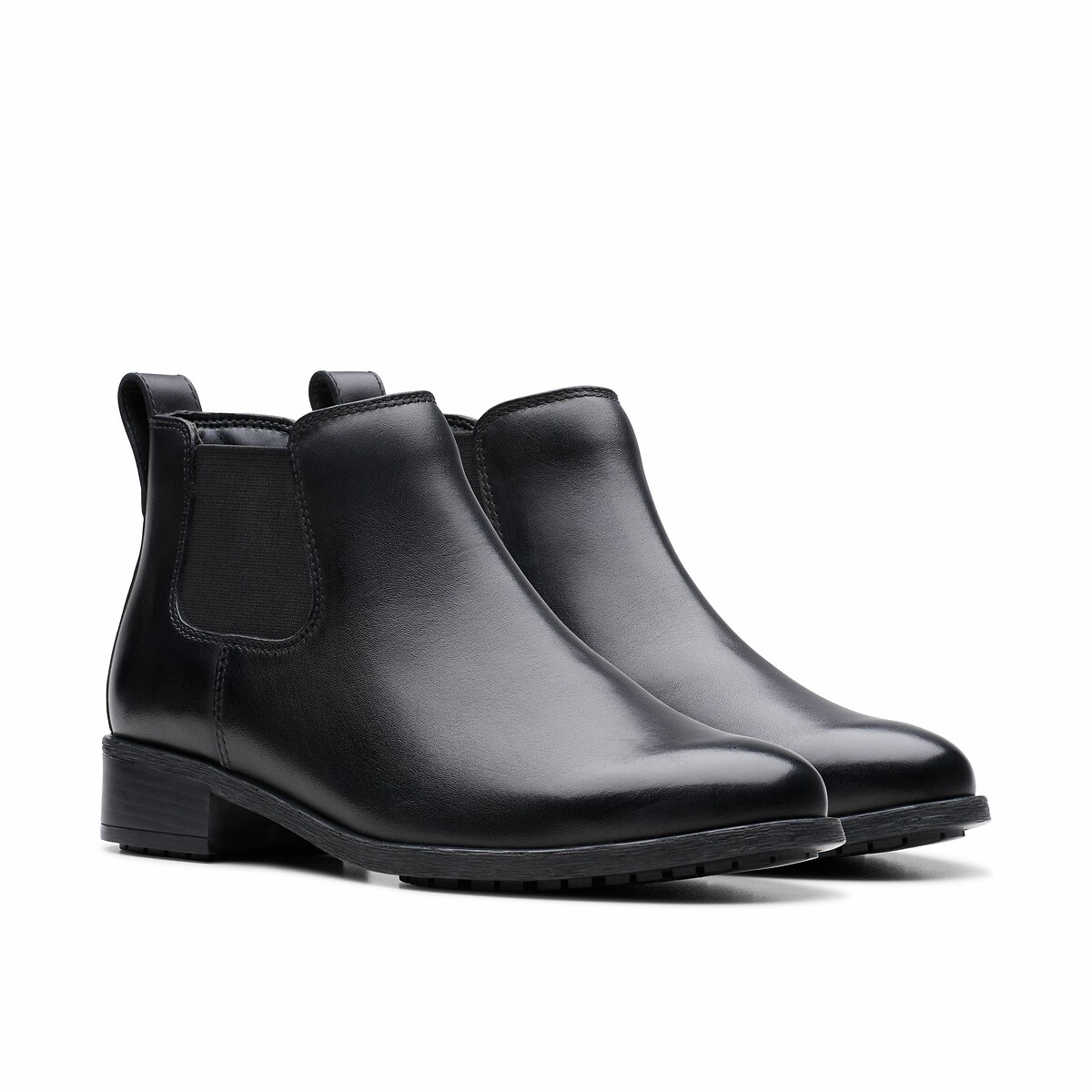 Clarks Havisham Leather Chelsea Boots Women's Black Size 37 (4)