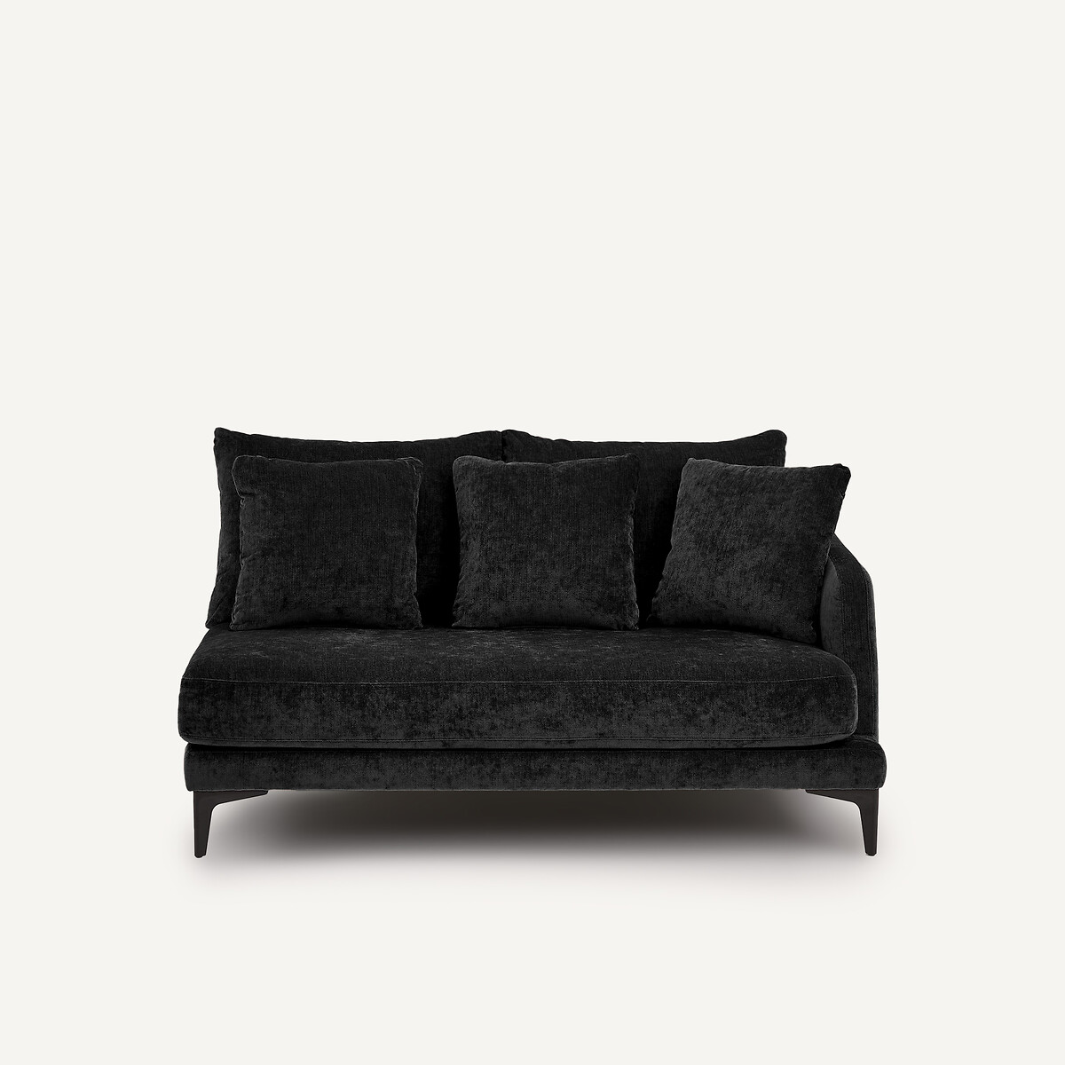 EMMANUEL GALLINA X AM.PM Halve bank, 2-zit van gemengd fluweel, MODERNISTE