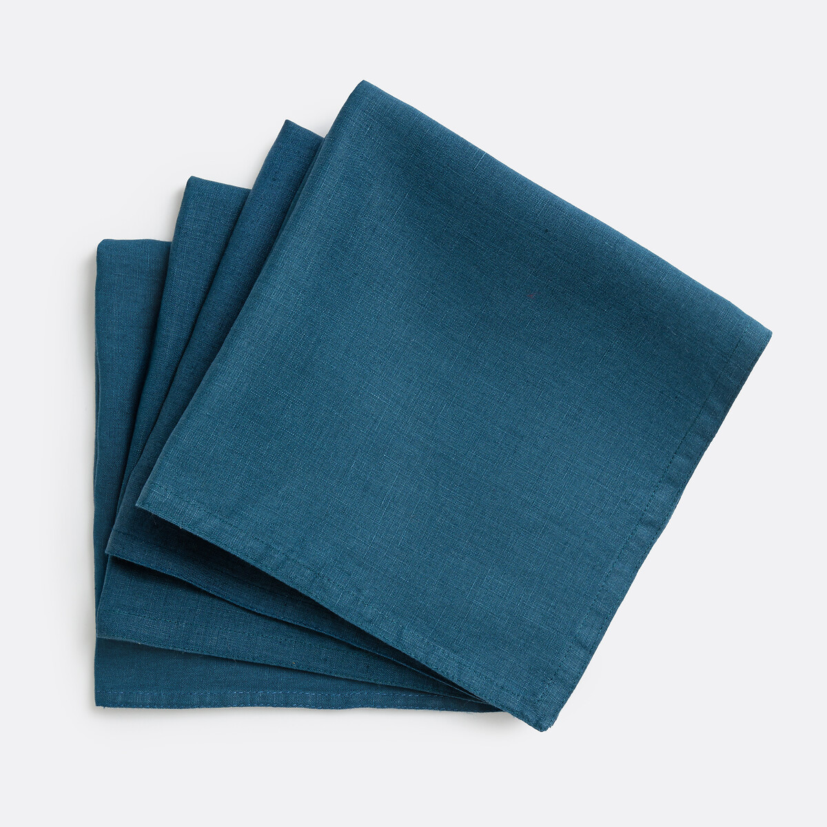 Lote de 4 servilletas de lino lavado Victorine. Talla 45 x 45 cm. Color