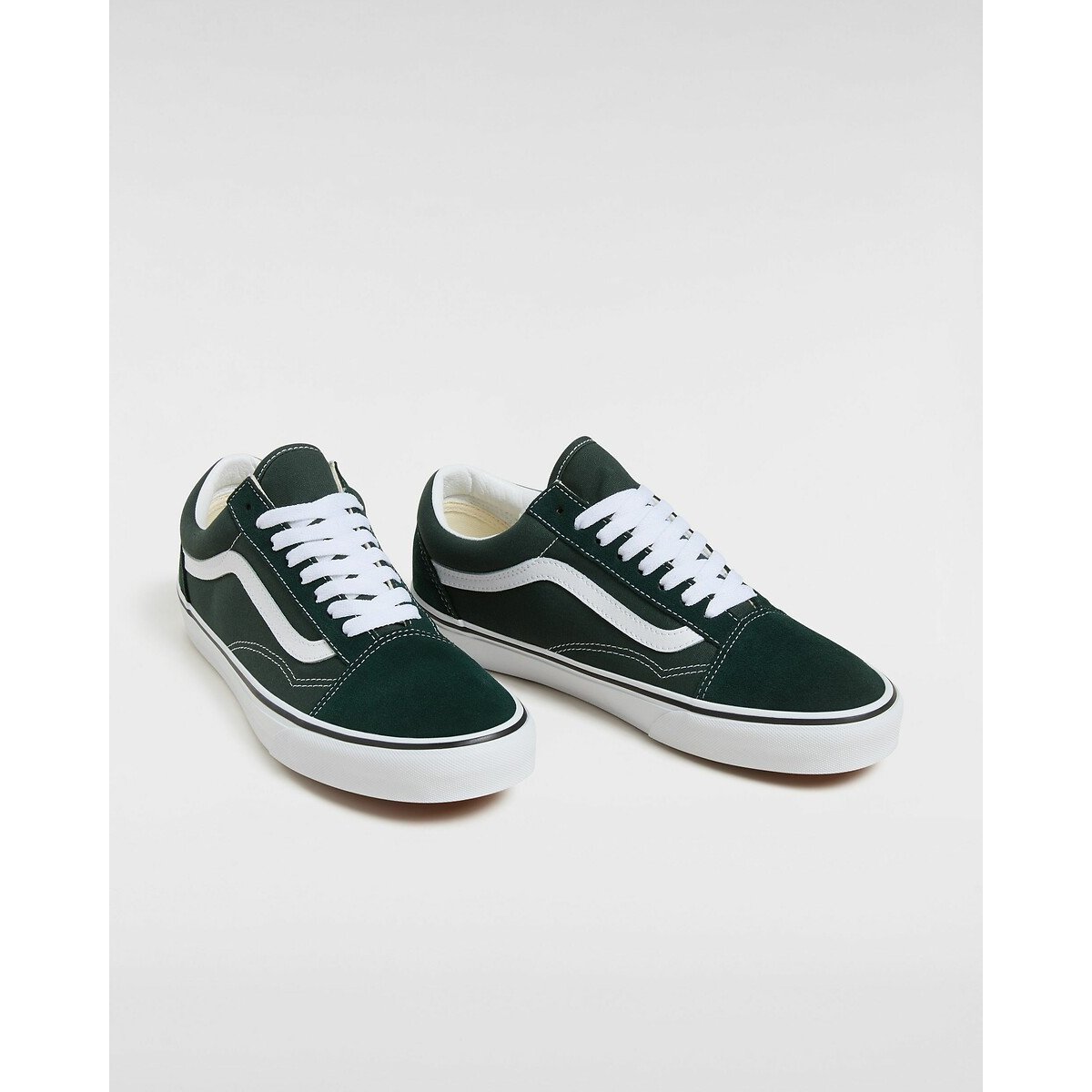 Vans Men's Dark Green Ua Old Skool Suede Trainers Size 42 (8)