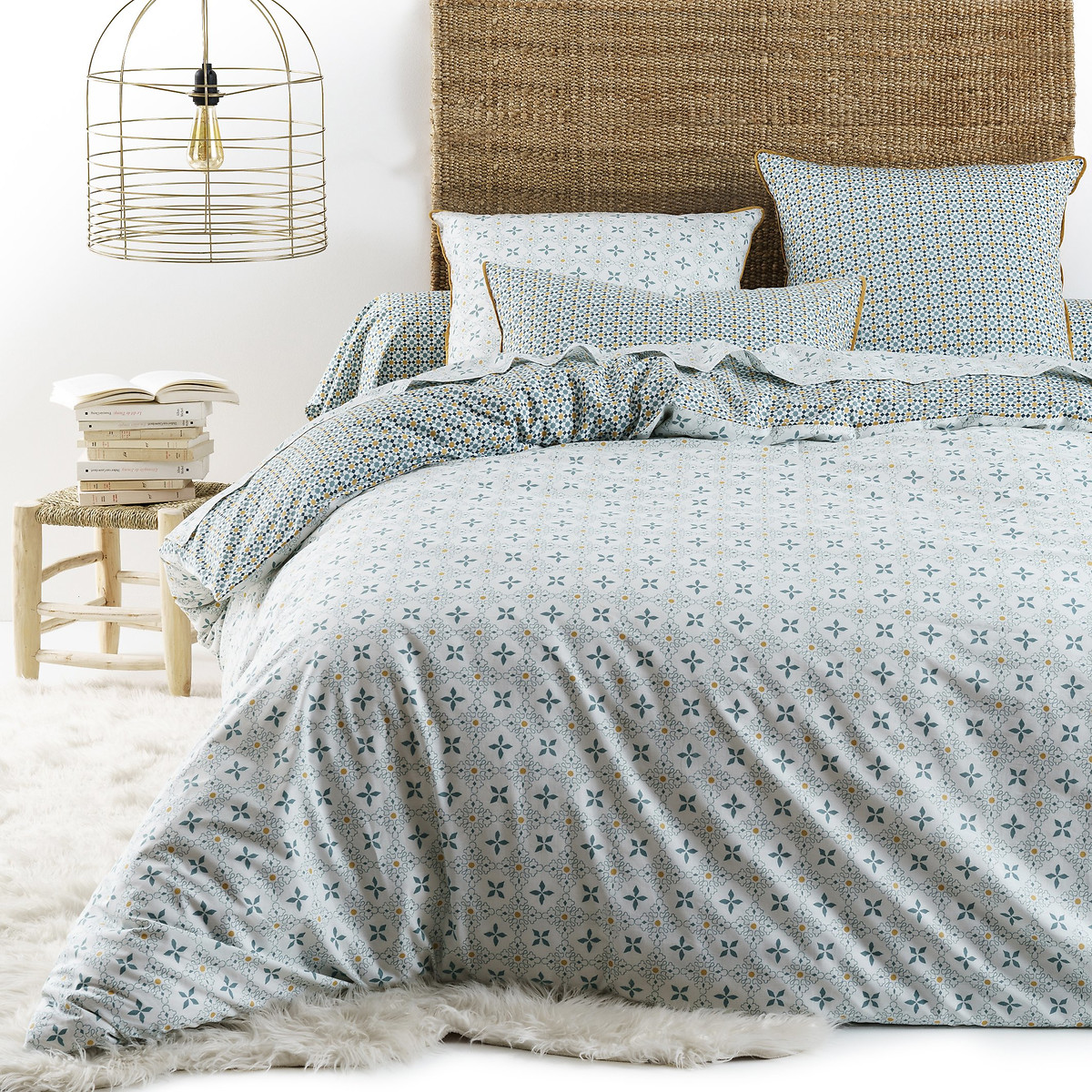 Funda nórdica de algodón puro, Teyben. Talla Cama 105cm (200x200cm). Color