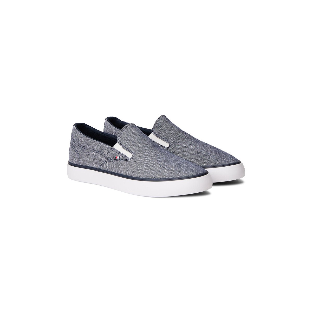 Tommy Hilfiger Harlem Core Ii Chambray Slip On Loafers Men's Blue Size 42 (8)