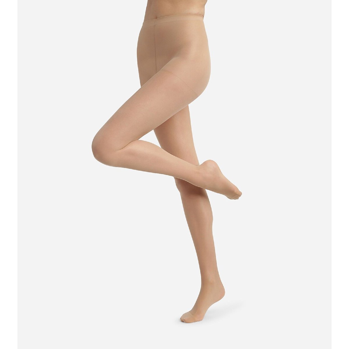 Dim Ultra Resist 20 Denier Sheer Tights Women's Shiny Beige Large