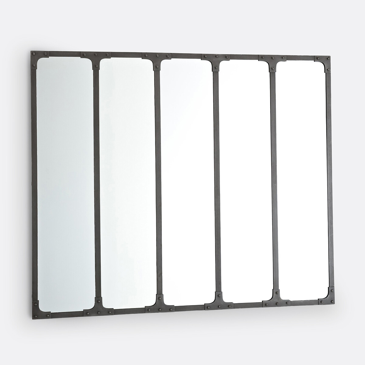 Metalen spigel in industriële stijl 144x120 cm, Lenaig