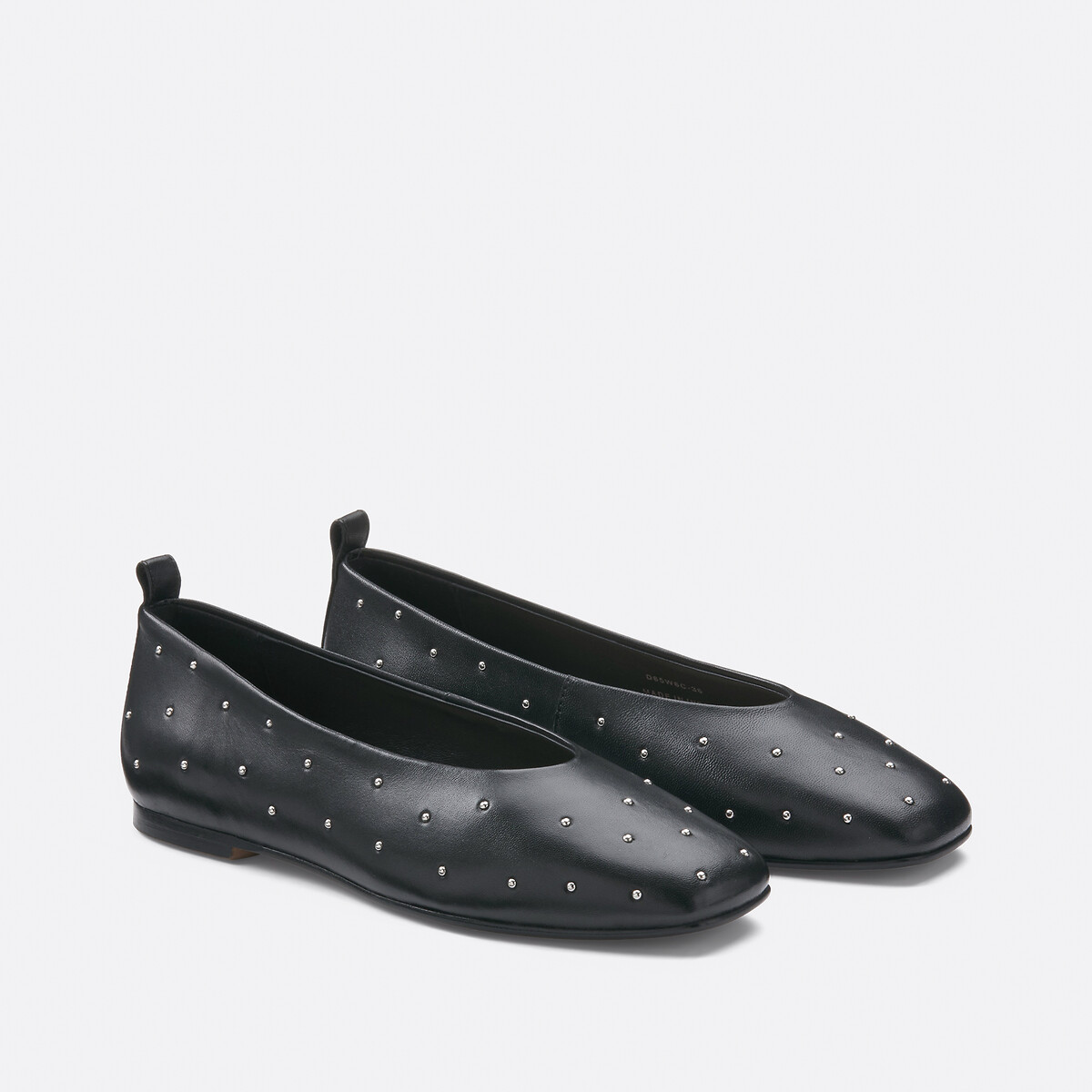 Geox Marsilea Leather Ballet Pumps Women's Black Size 41 (7)