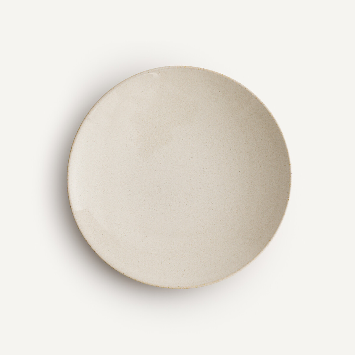 Am.pm Set Of 4 Benn Glazed Stoneware Dessert Plates Unisex Ecru