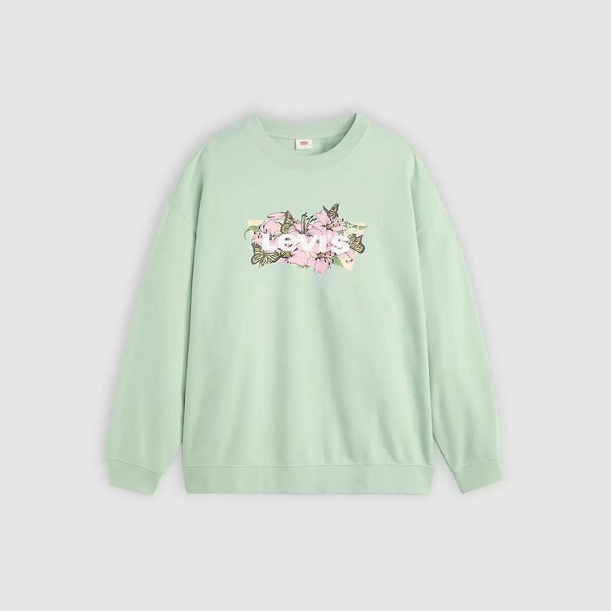 Levi’s Plus Women's Pastel Green Logo Crew Neck Sweatshirt 24/26