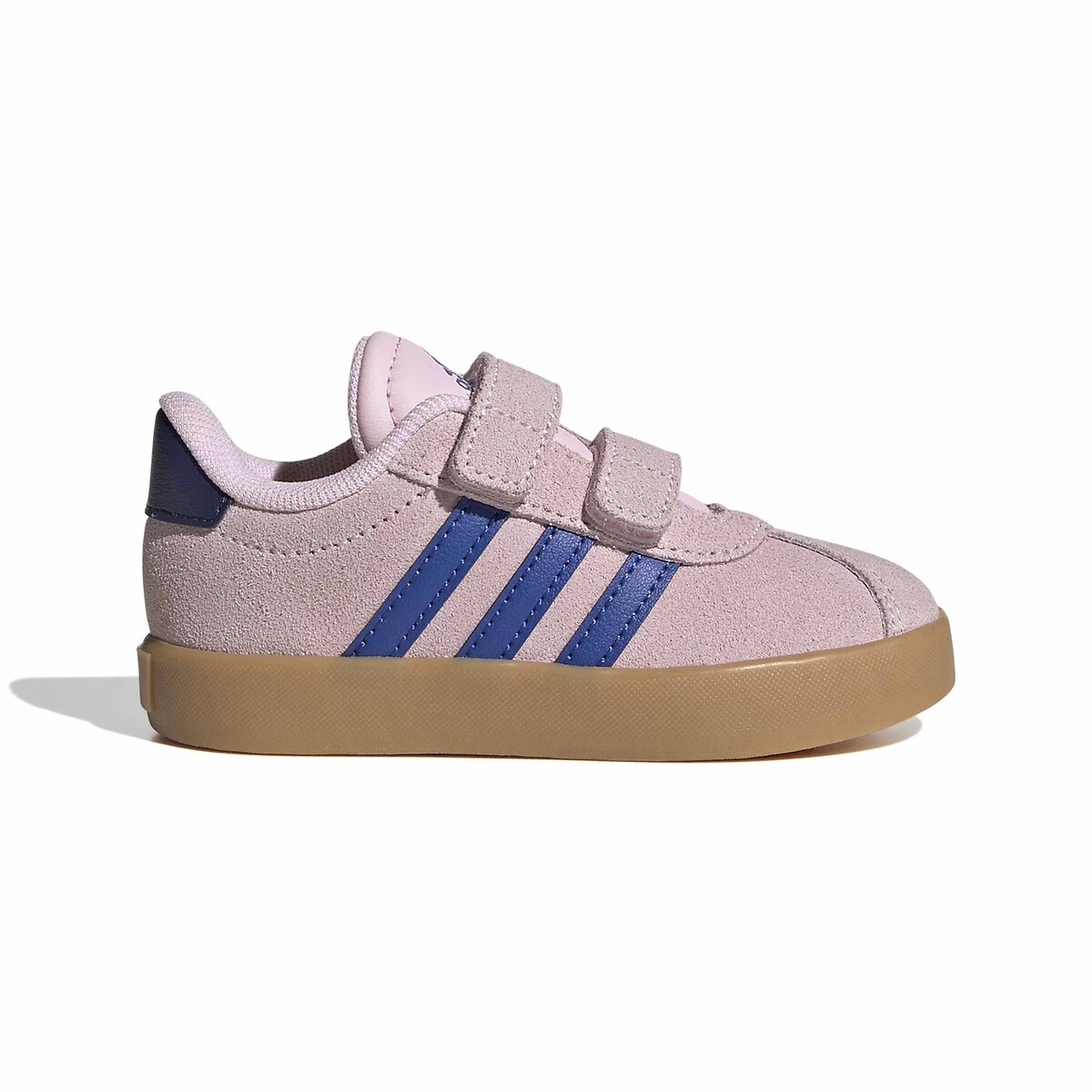 Adidas Sportswear Vl Court 3.0 Suede Trainers Pink/Navy Size 26 (8.5) Kids