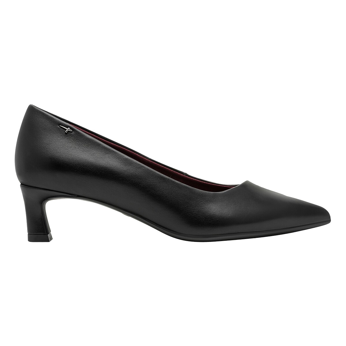 Tamaris Pointed Leather Heels Women's Black Size 39