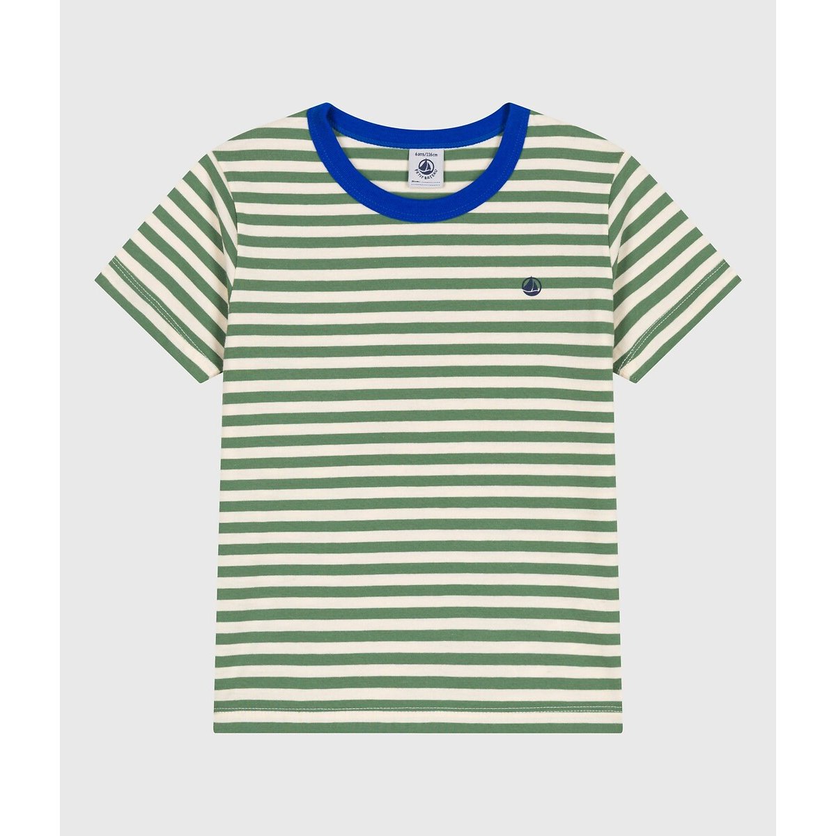 PETIT BATEAU Katoenen T-shirt met strepen en korte mouwen