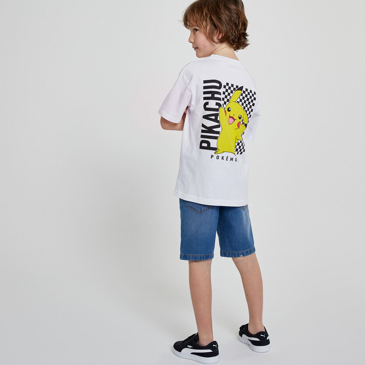 Pokemon Camiseta de Pokémon corte oversize. Talla 94 cm (3 años). Color Blanco