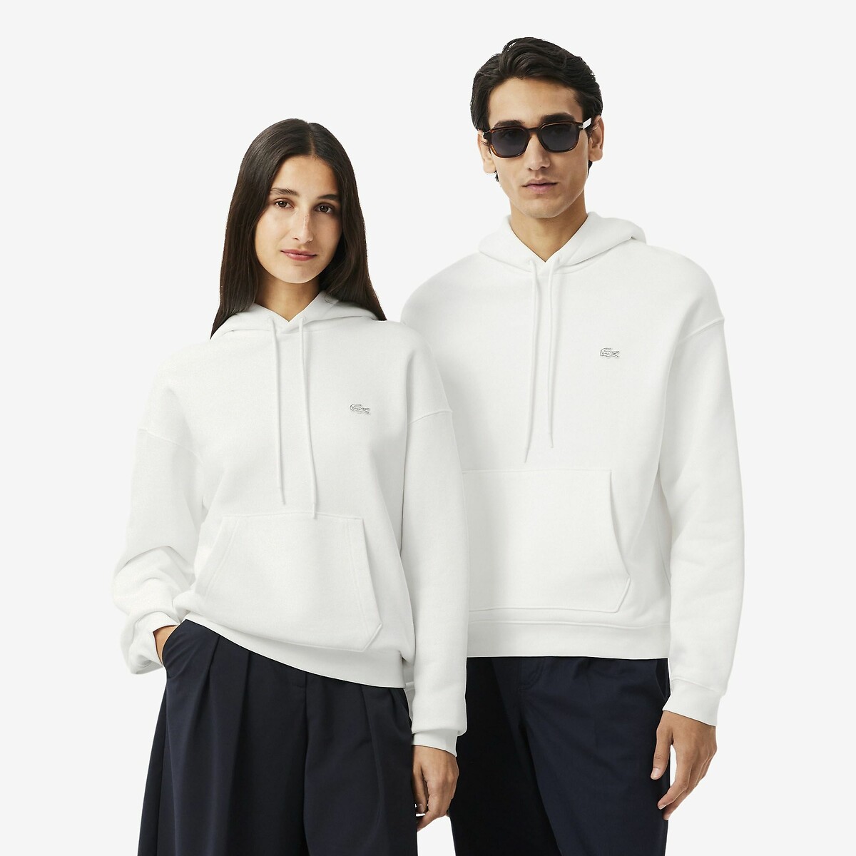 Sweat à capuche logo ton sur ton