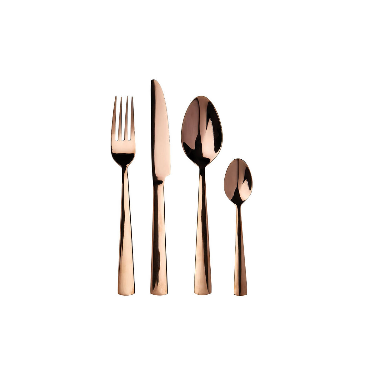 So'home Unisex Gold-Coloured 16-Piece Rose Gold Stainless Steel Cutlery Set