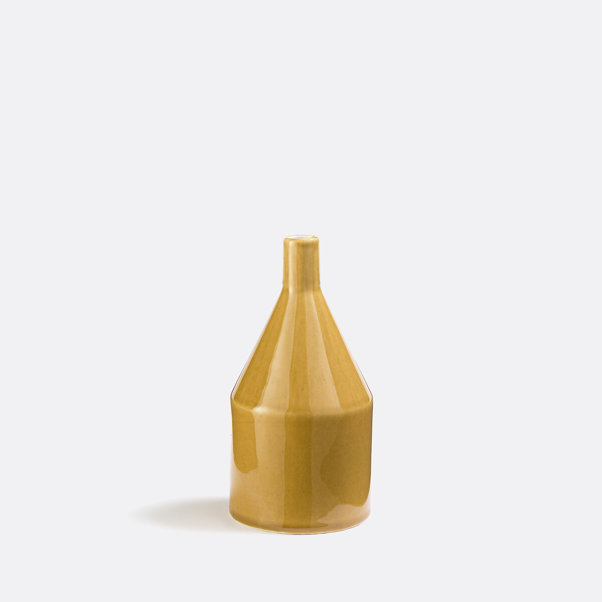 La Redoute Interieurs Ceramic Vase H21 Cm, Mirany Unisex Mustard