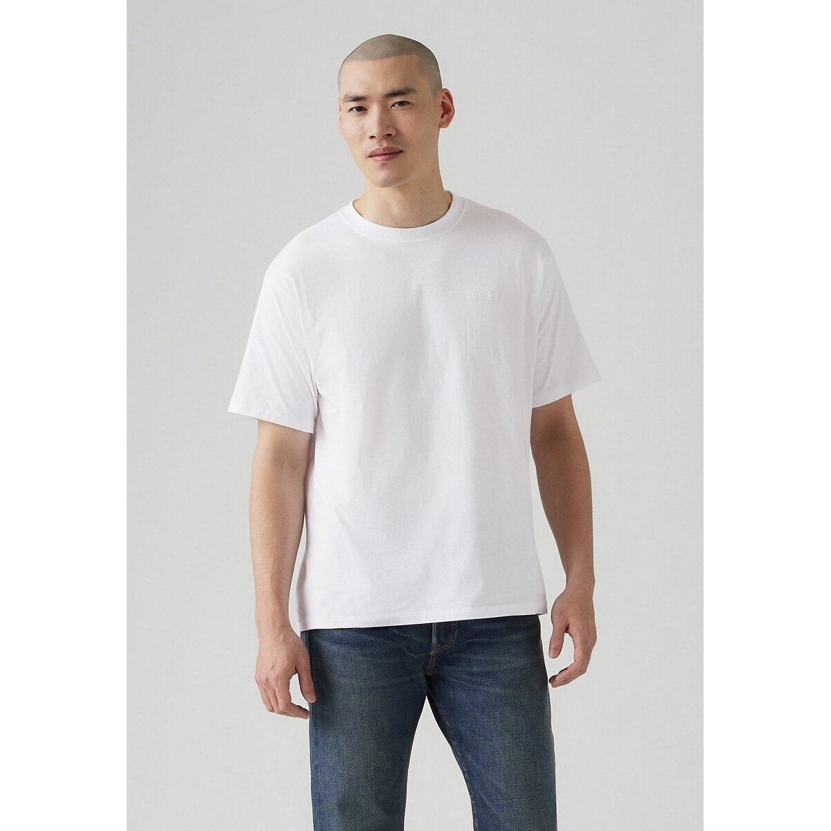 Levi's Crew Neck T-Shirt With Short Sleeves Men's White Extra Small