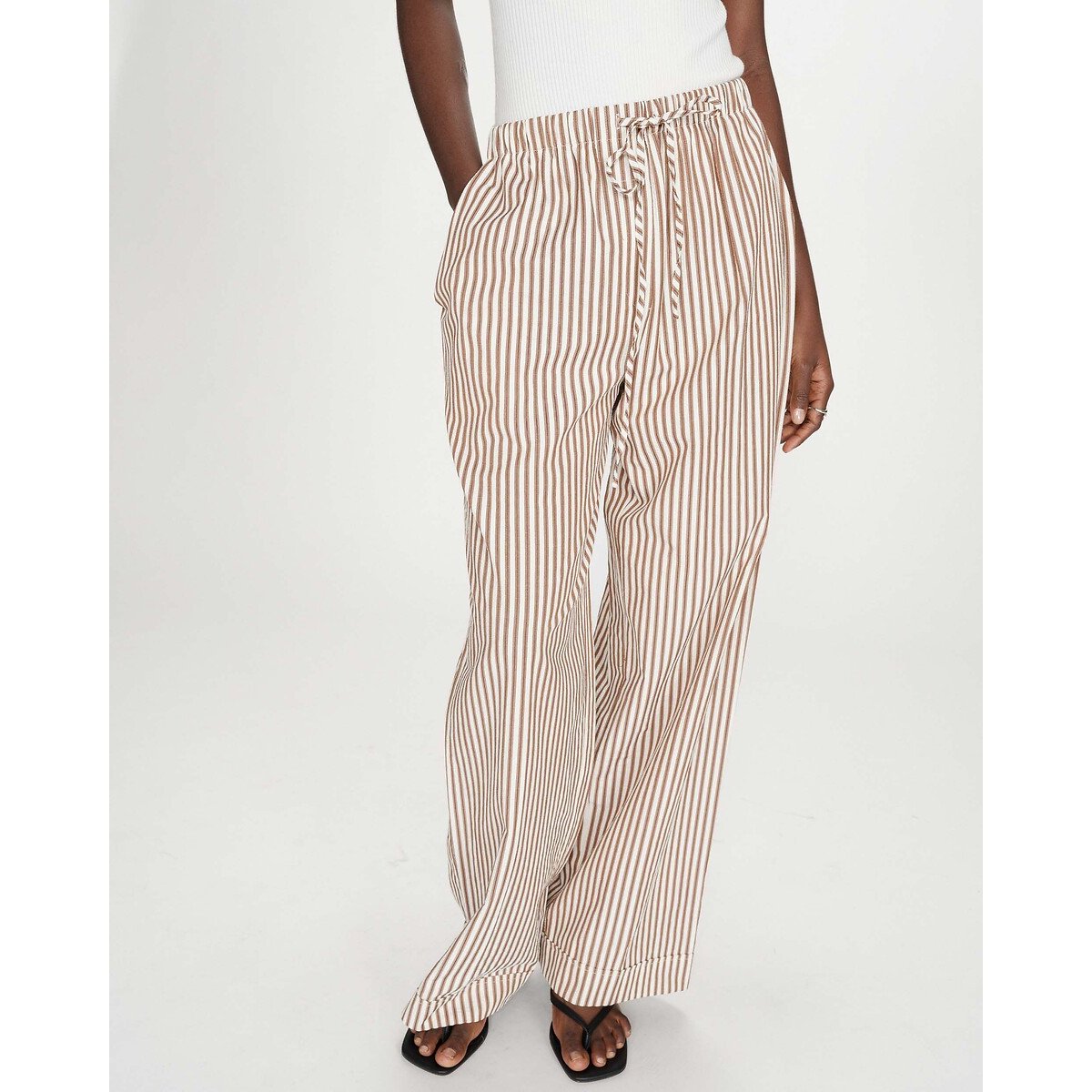 Grace & Mila Wijde Gestreepte Broek Volute