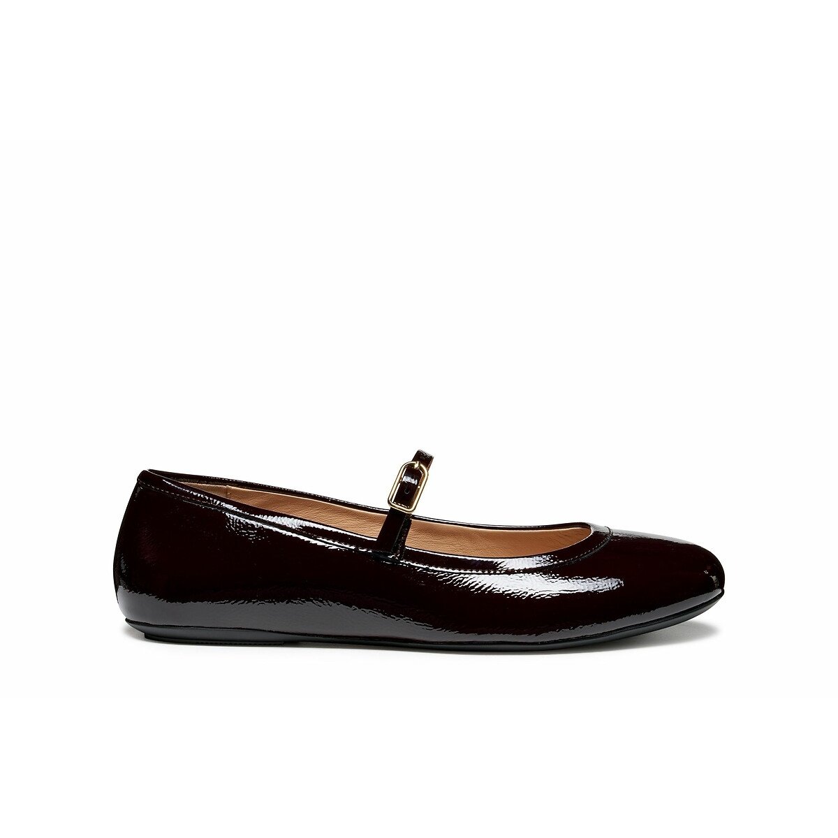 Geox Palmaria Mary Jane Ballet Pumps In Leather Women's Burgundy Size 40 (6.5)