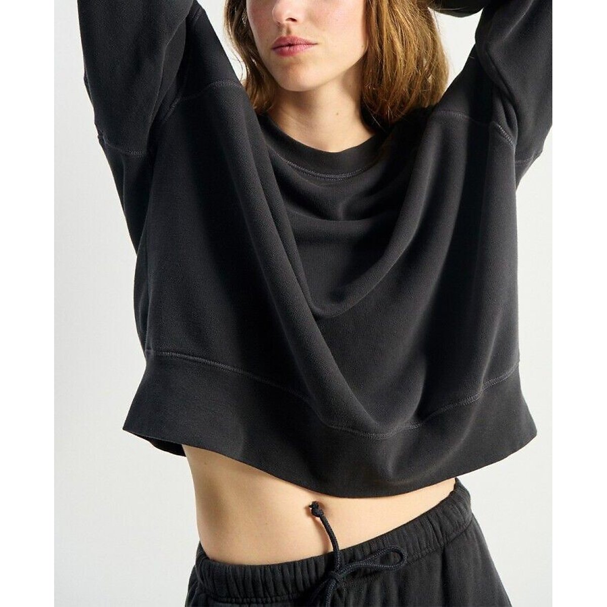 American Vintage Atubay Crew Neck Sweatshirt Women's Black Large