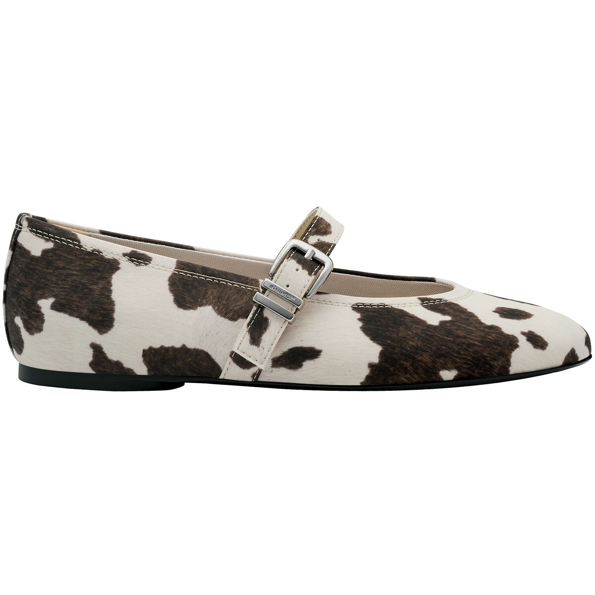 Tamaris Mary Jane Ballet Pumps Women's White/Brown Size 39