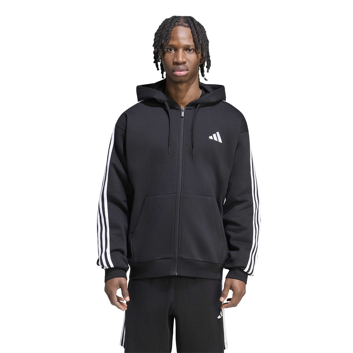 Adidas Sportswear Essentials Zip-Up Hoodie Men's Black Xxl