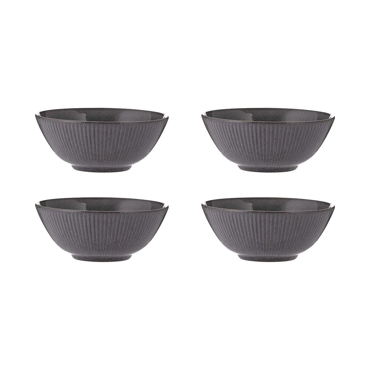 Mason Cash Reactive Linear Set Of 4 Bowls - Black - Image 4