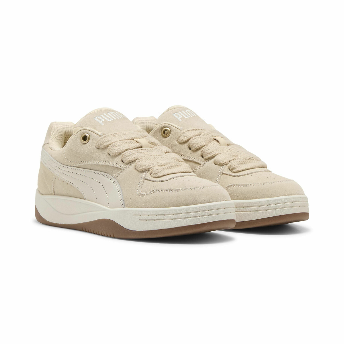 Puma Park Luna Suede Trainers Women's Beige/Ecru Size 36 (3.5)