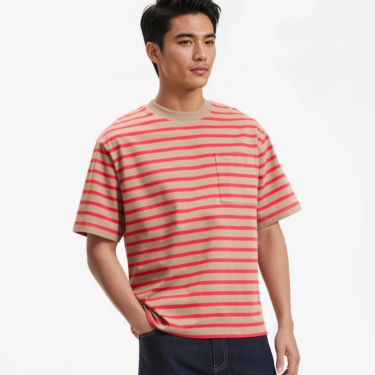 T-shirt marinière oversize
