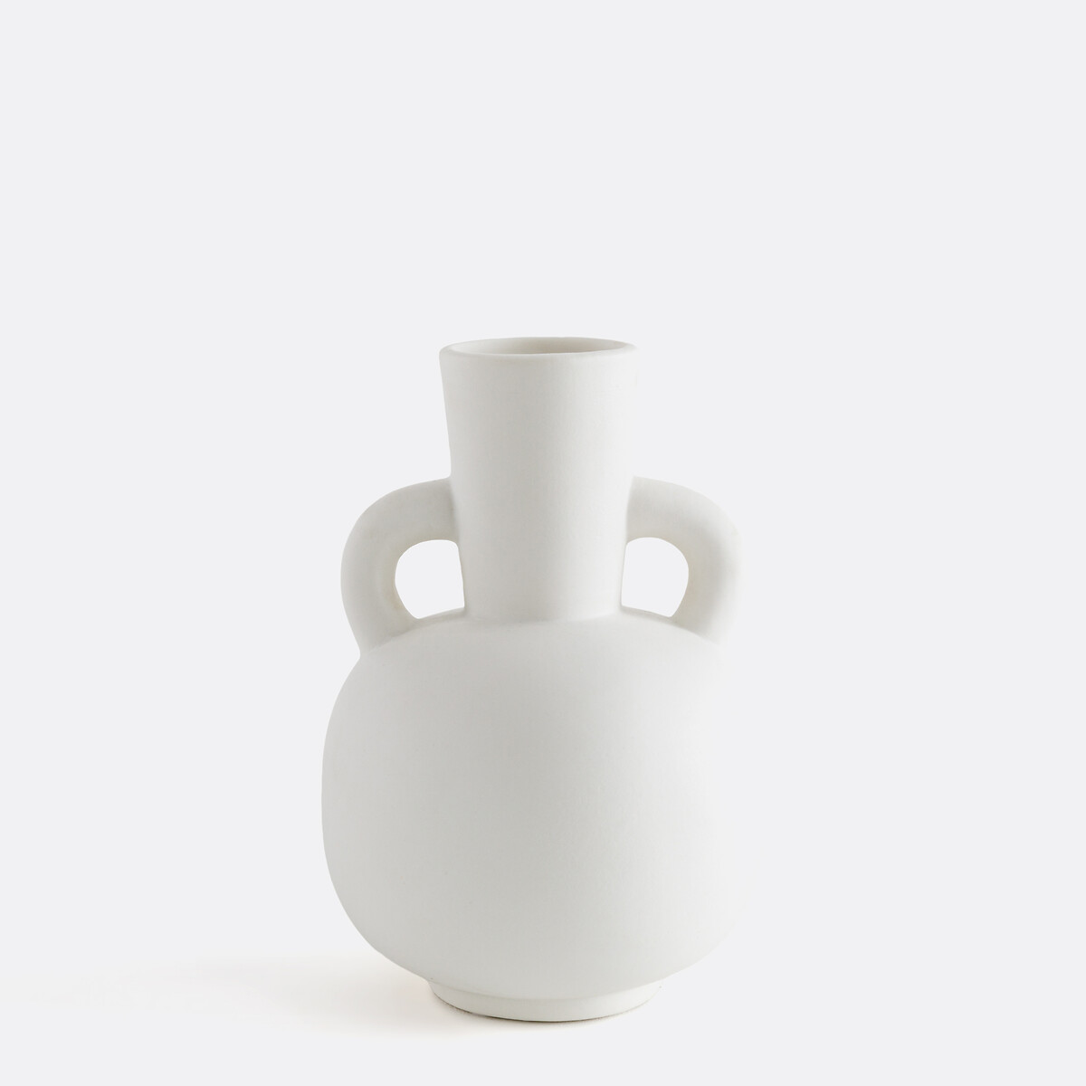 Jarrón decorativo de cerámica, al. 16 cm, Kuza. Talla Única. Color Blanco