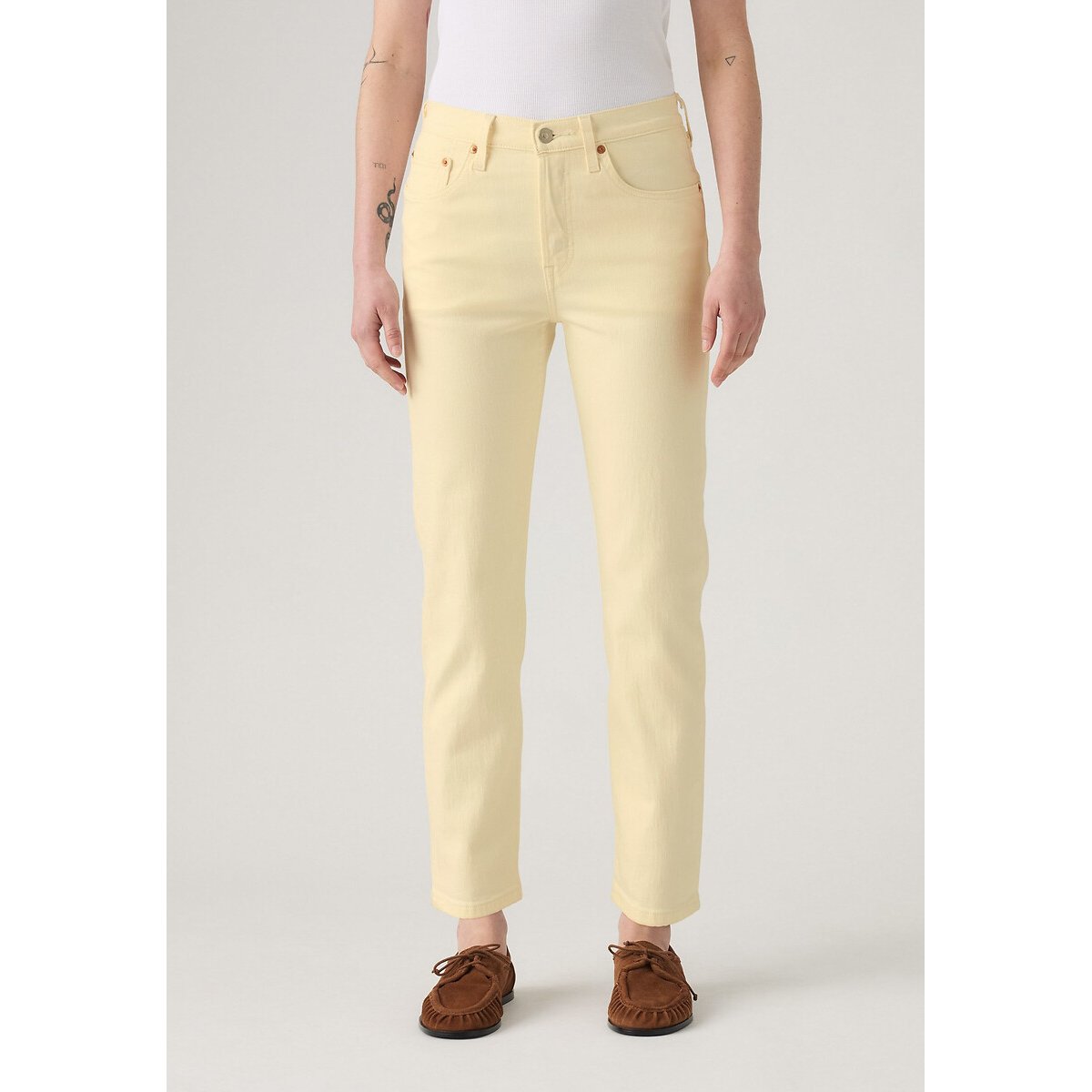 Levi's 501® Cropped Jeans Men's Spacey Brown Rice W24 L26