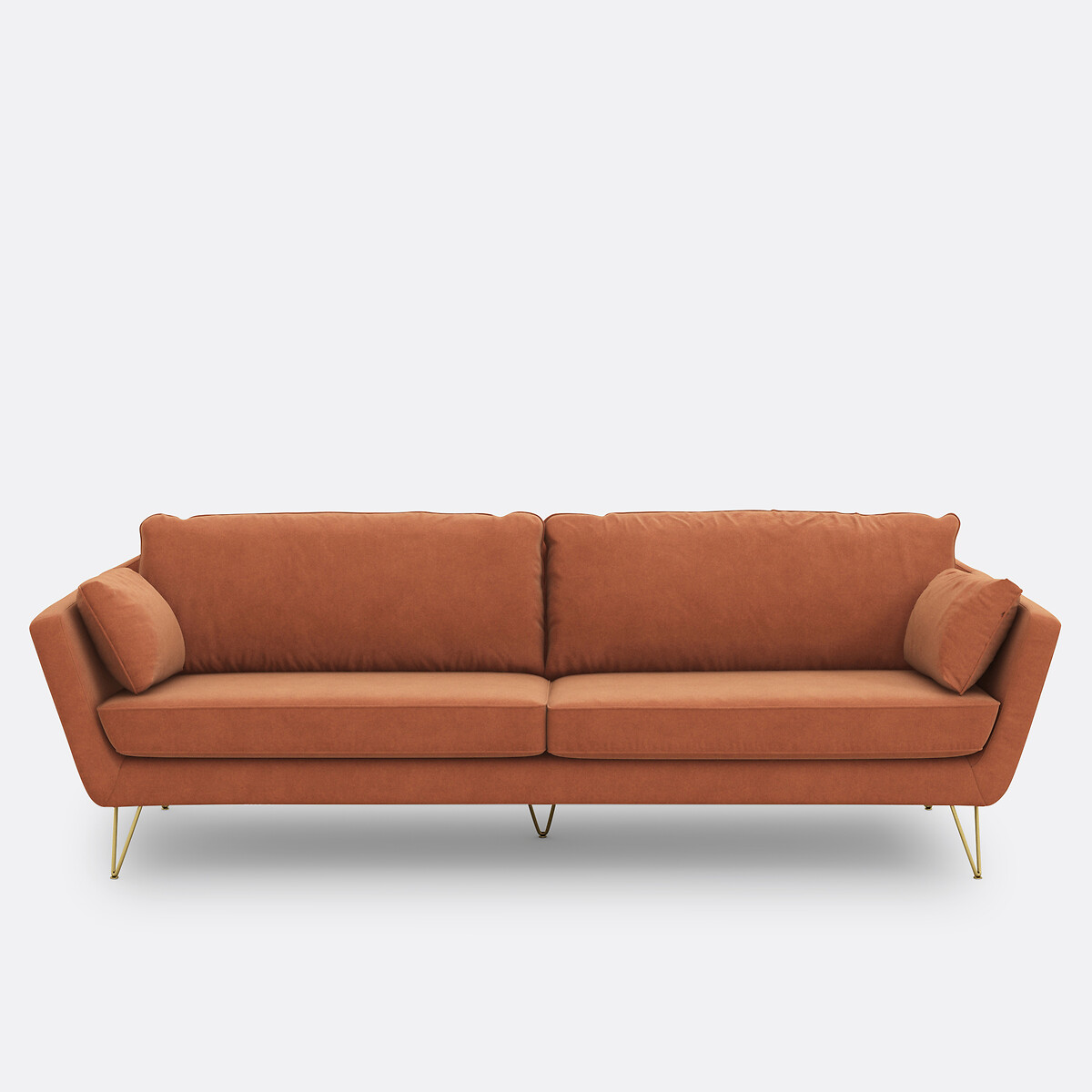 Sofá de terciopelo de 3, 4 o 5 plazas, TOPIM. Talla 5 plazas. Color