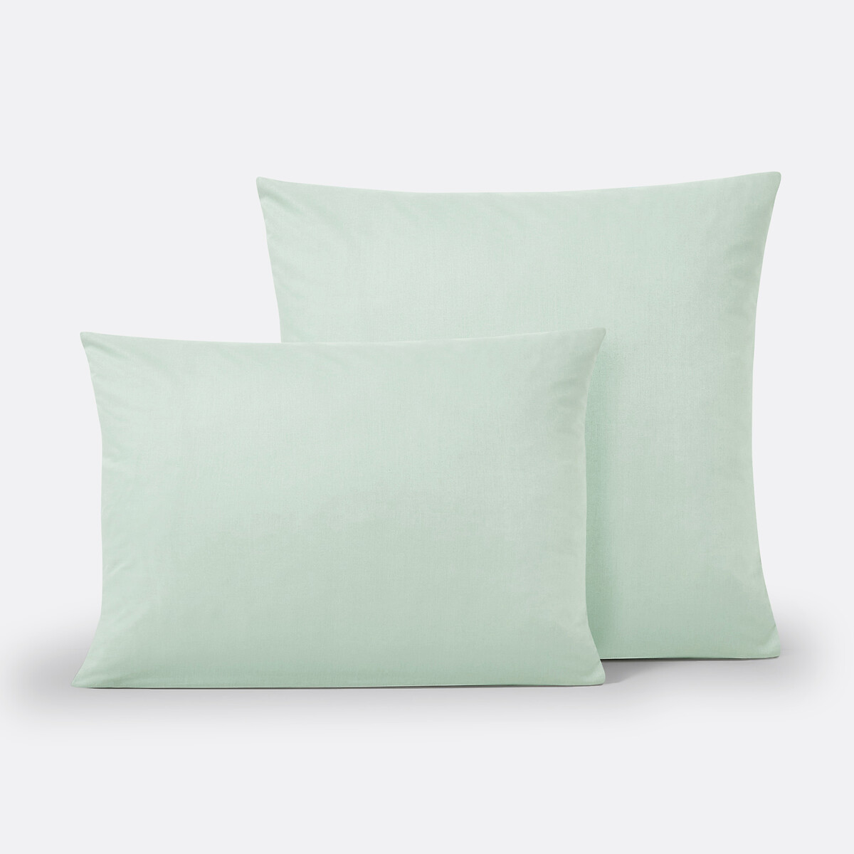 La Redoute Interieurs Scenario Polycotton Child's Pillowcase Unisex Light Green Square (63X63cm)