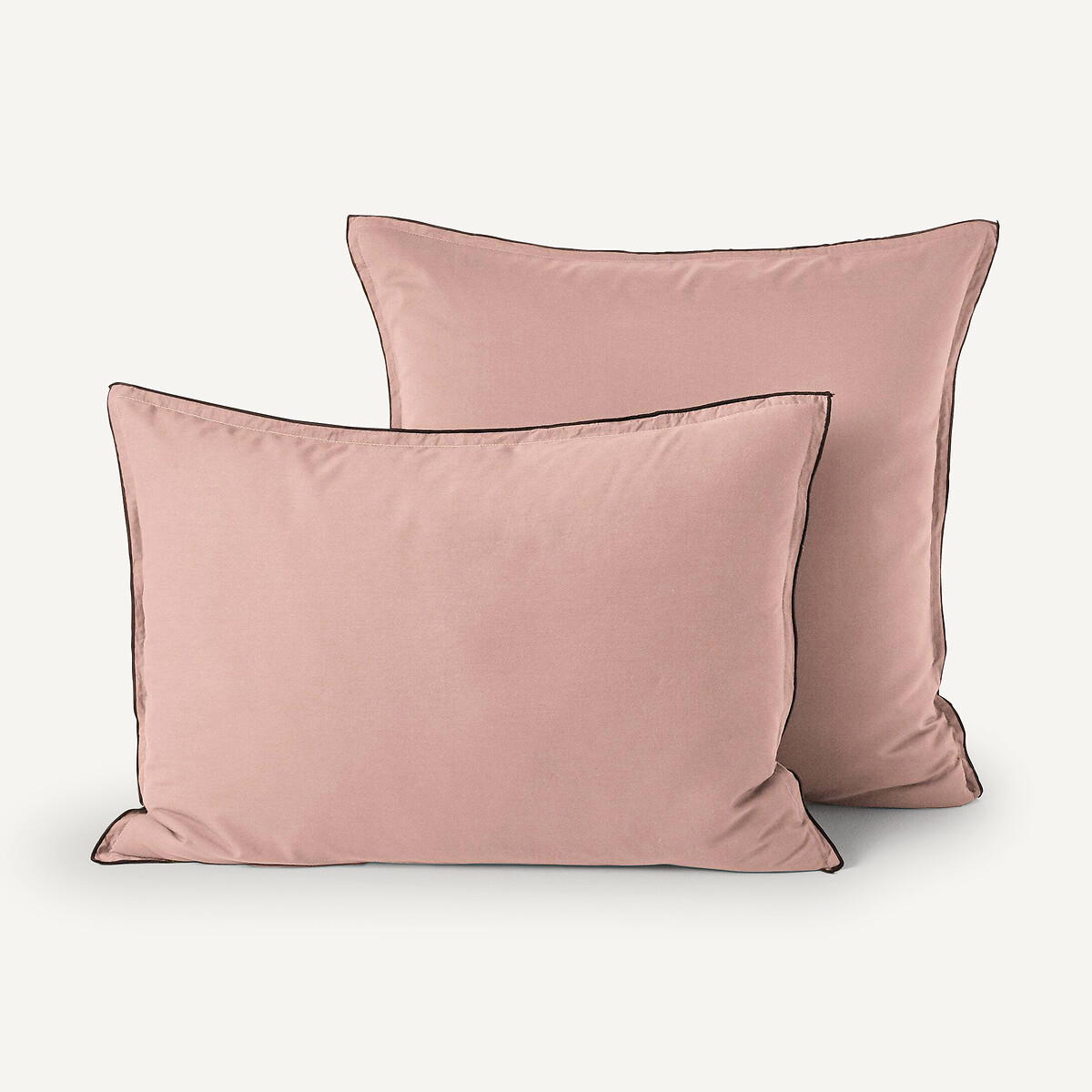 Am.pm Washed Cotton Voile Pillowcase Unisex Antique Rose Square (65X65cm)