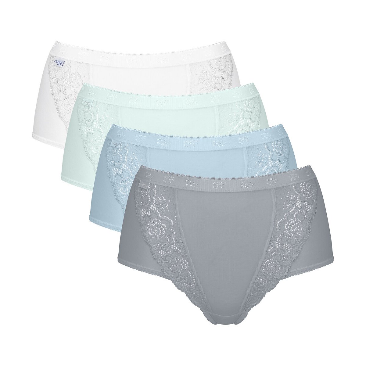 Sloggi Pack Of 3+1 Free Chic Maxi Briefs Women's Blue Set Size 16