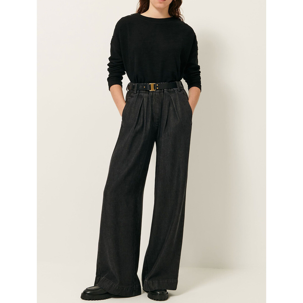 Sessun Austin Long Sleeve T-Shirt Women's Black Extra Small